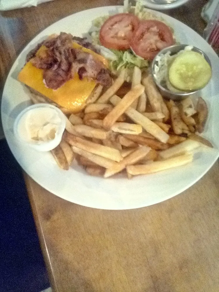 Burger with Bacon and Cheddar Cheese