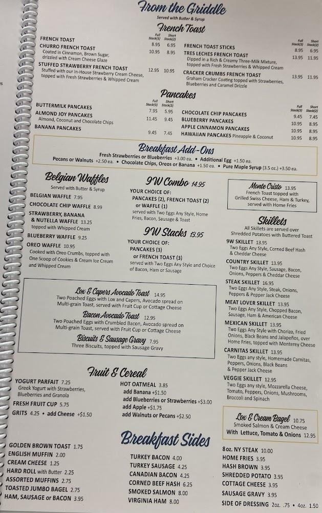 9W Diner Menu image 4
